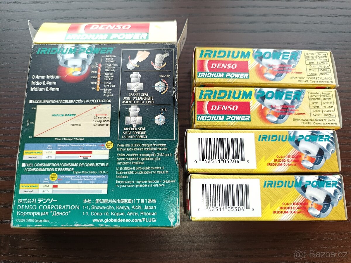 4x svíčky DENSO IRIDIUM Power IK20 5304 - 2