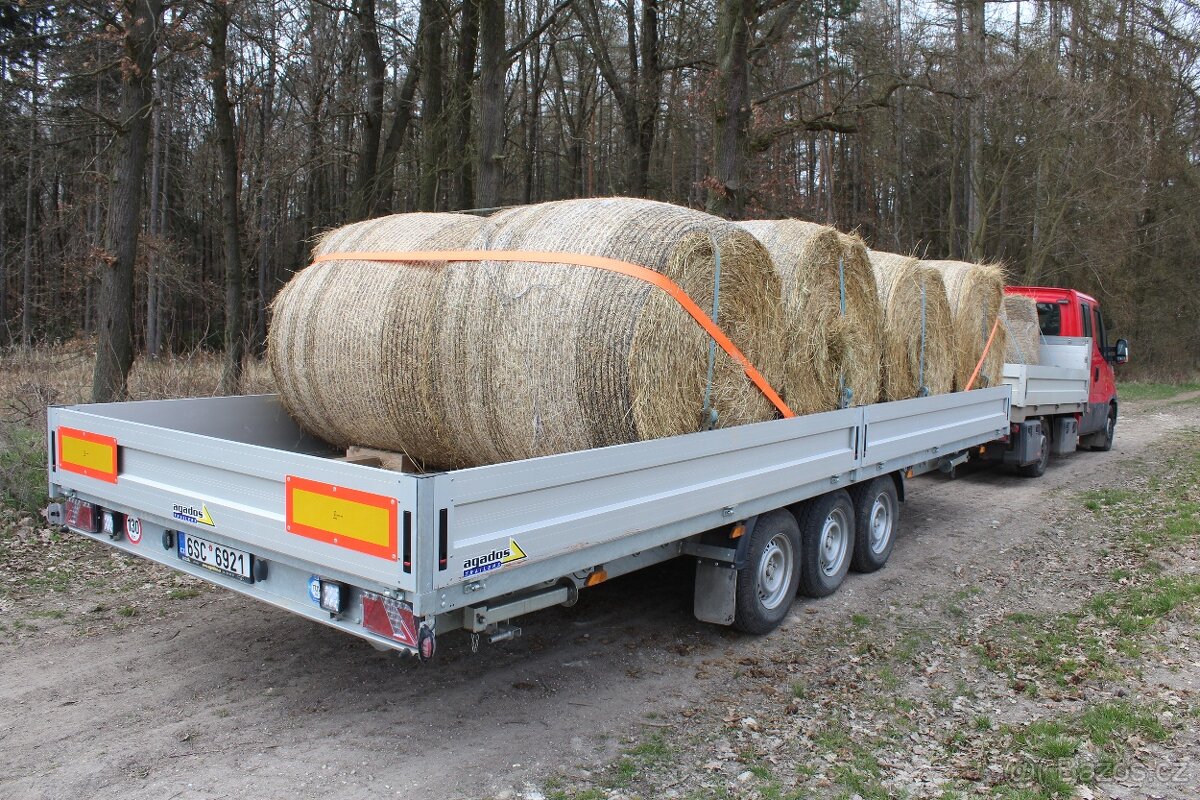 Doprava balíků sena a slámy - Rakovník - 2