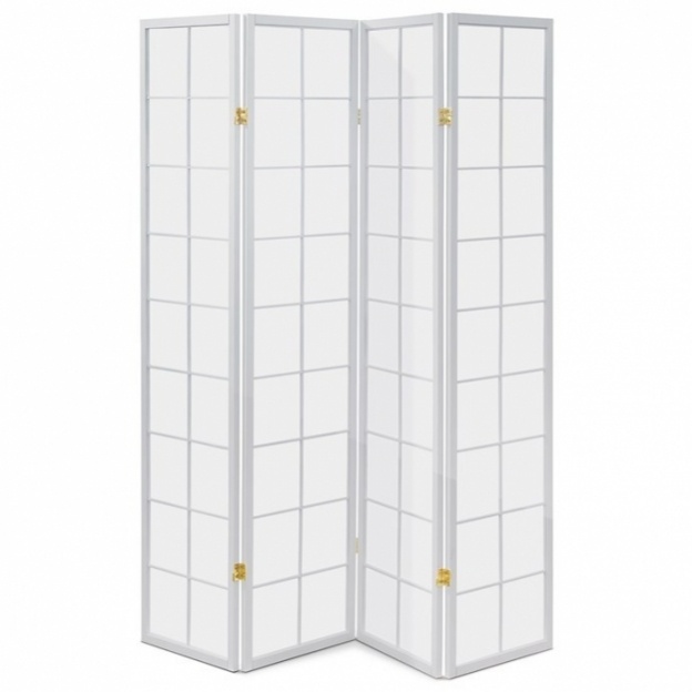 Dřevěný paravan GO bílý a černý v 4 dílech - 2