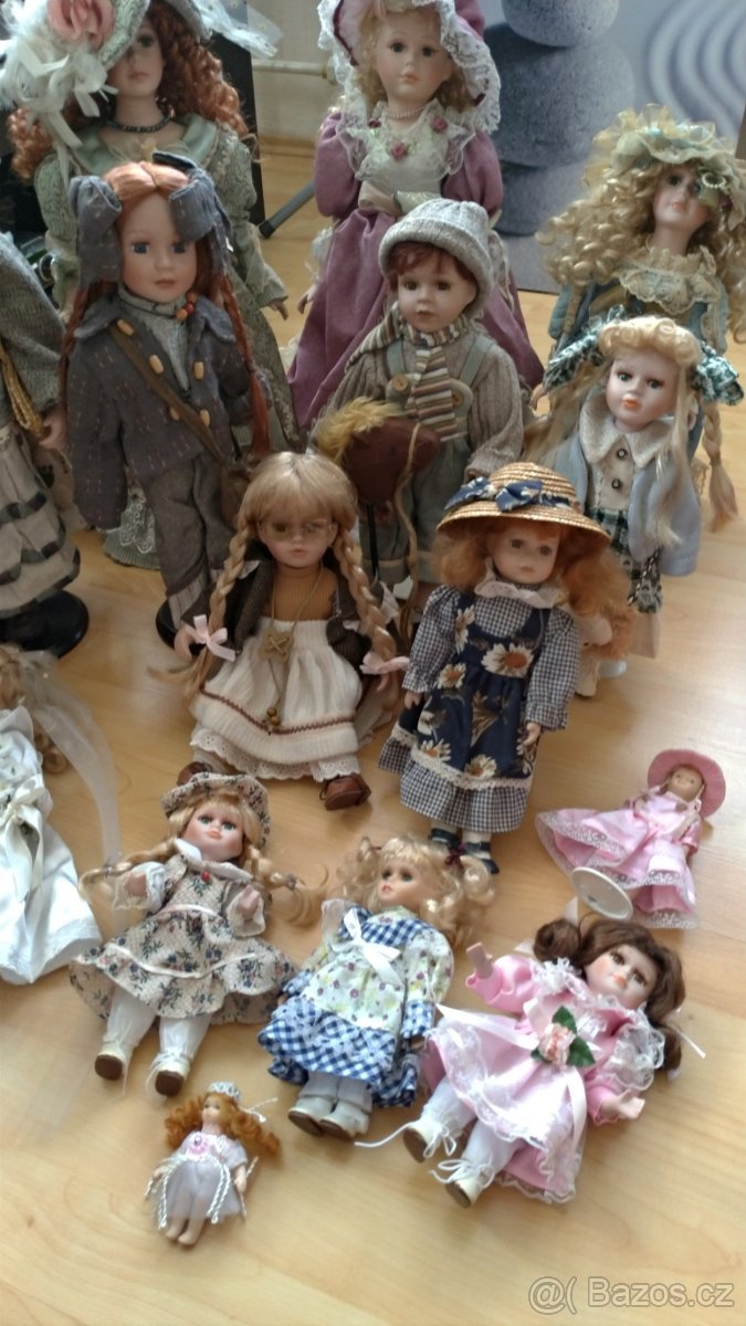 Porcelánové panenky různých velikostí - 2