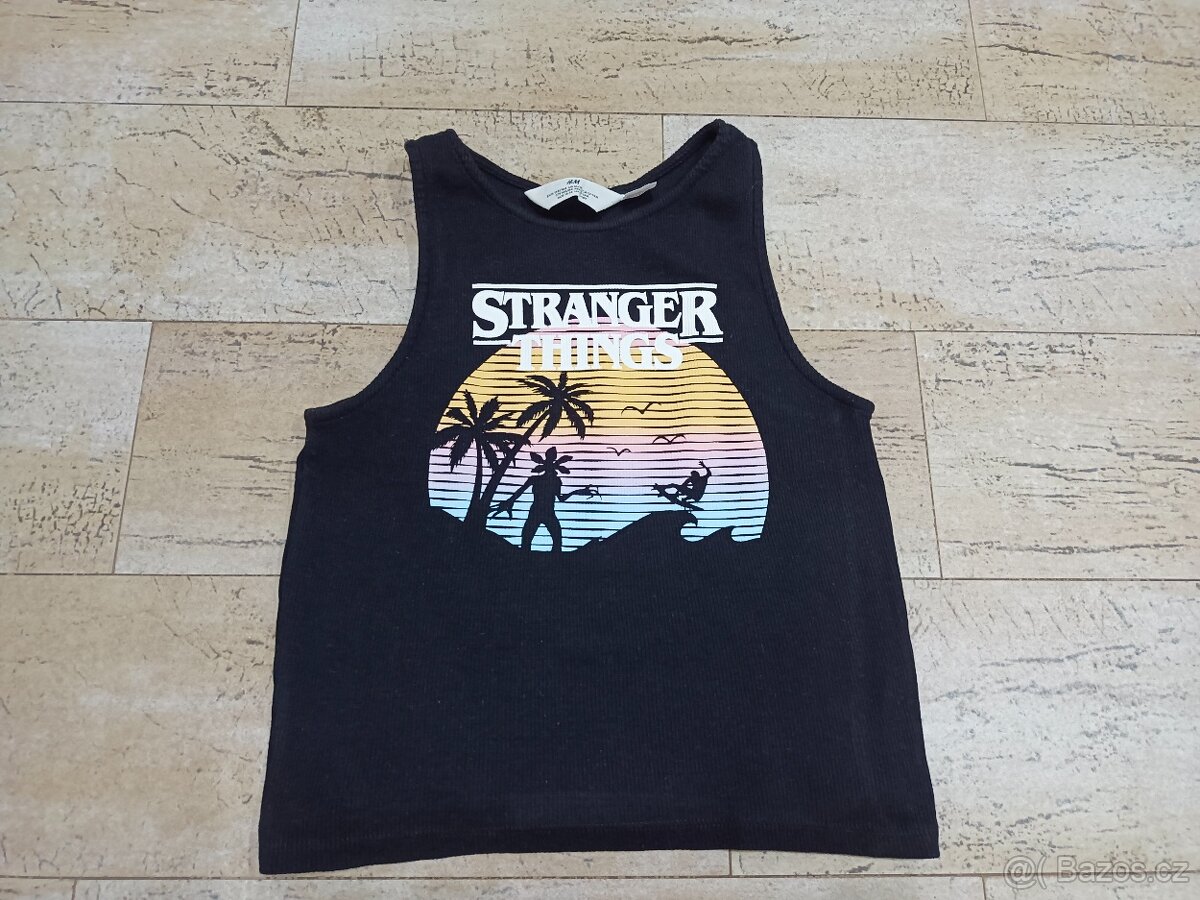 Dívčí triko, tílko, crop-top vel. 152-164 - 2