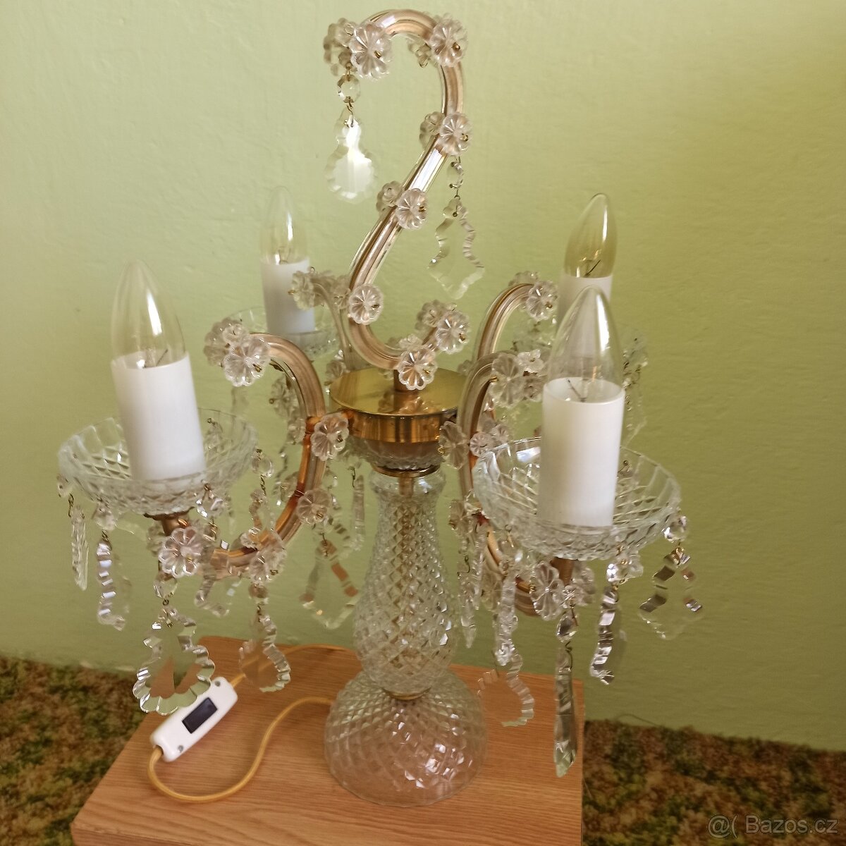 Křišťal stolní lampa - 2