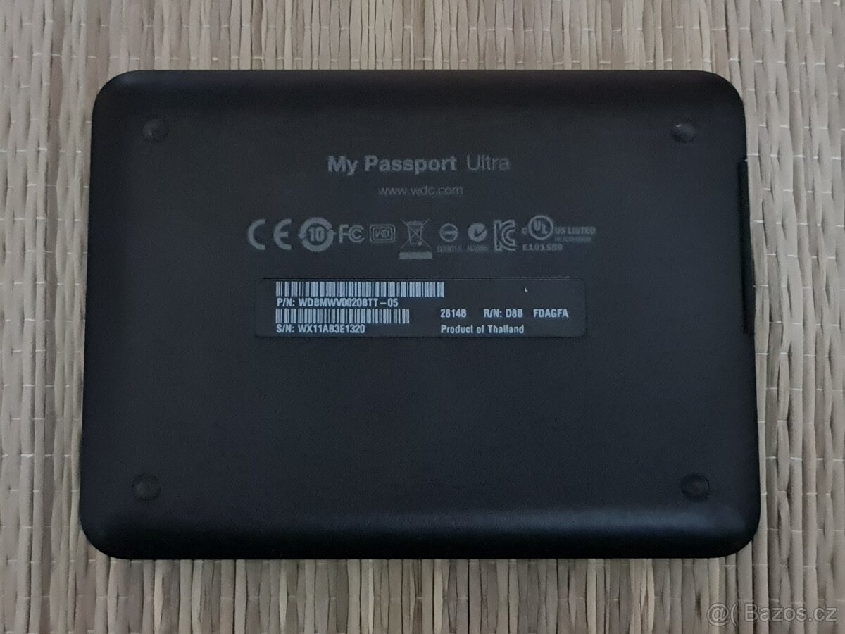Externí HDD WD Passport Ultra 2 TB - 2