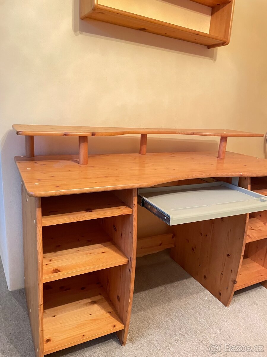 Praktický psací stůl – ideální pro práci i studium - 2