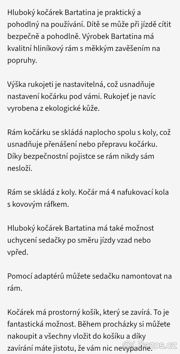 Kočárek Jedo Bartatina - 2