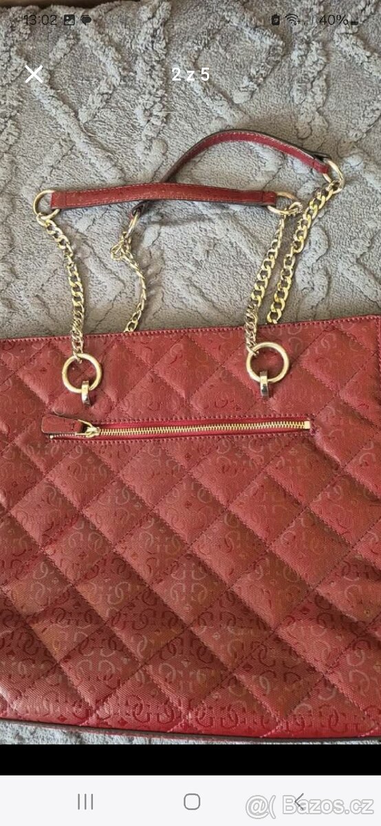 Vínová kabelka Guess - 2