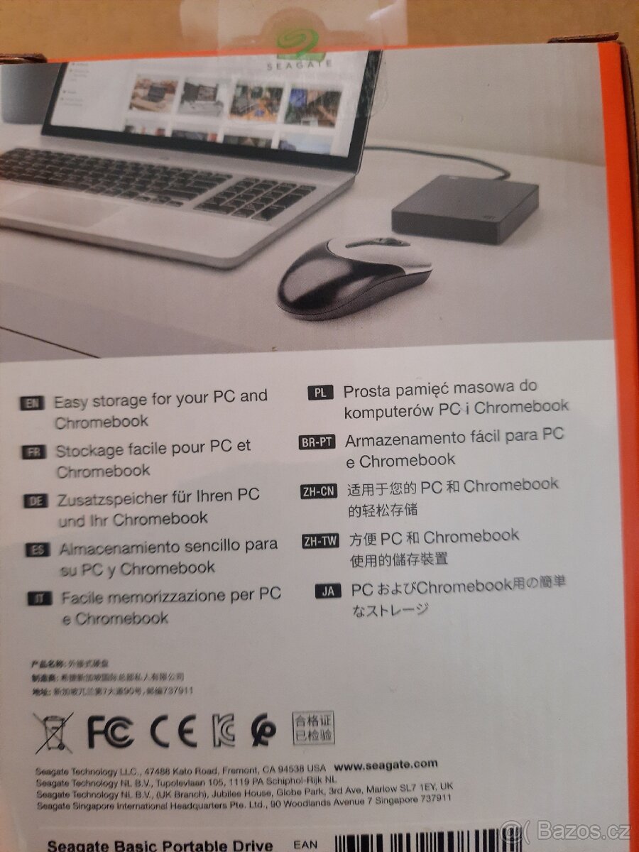 Seagate Basic Portable - 4TB, externí 2.5" HDD, USB 3.0 - 2