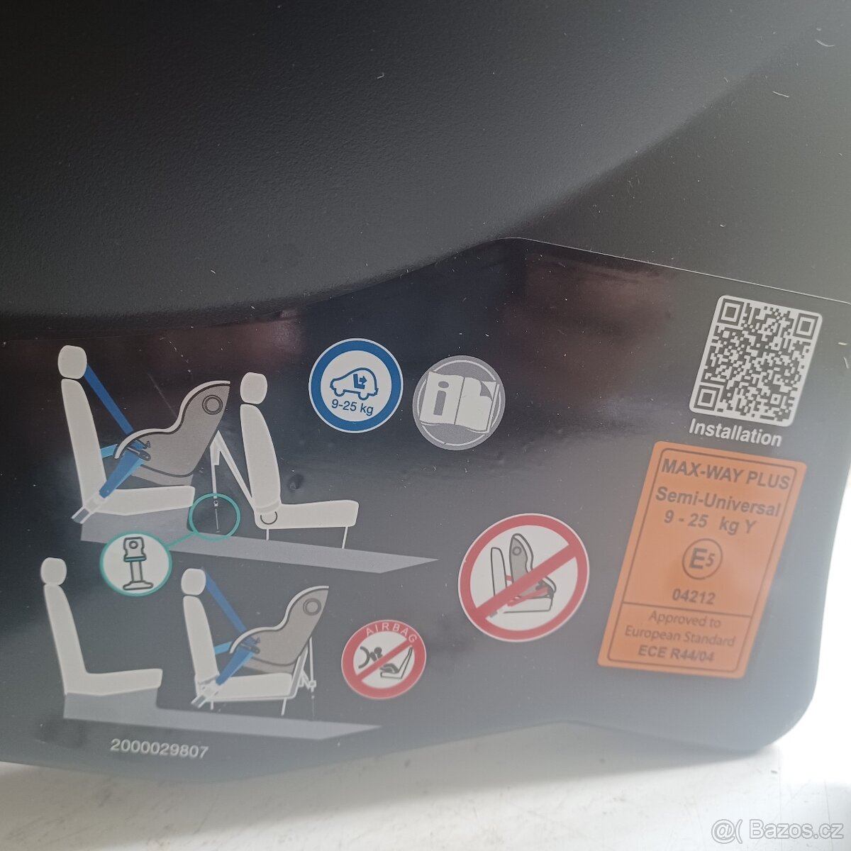 Protismerna autosedacka britax - 2