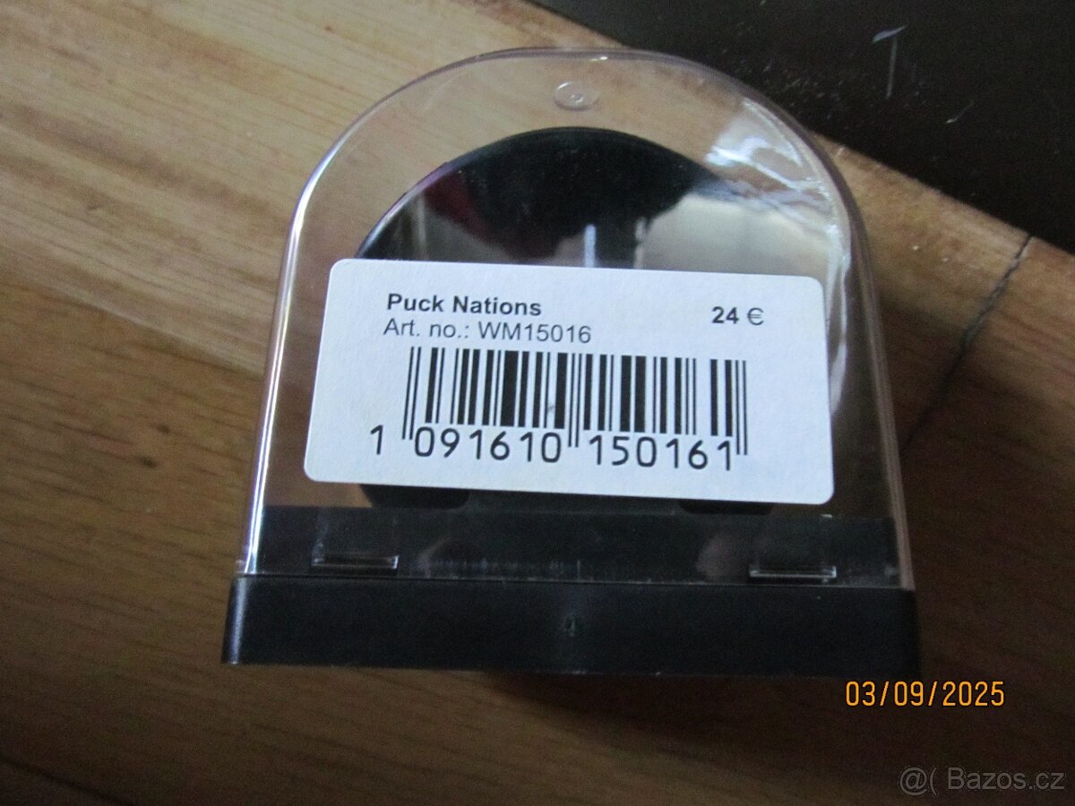 šála hokejová + hokejový puk MS 2015 - 2