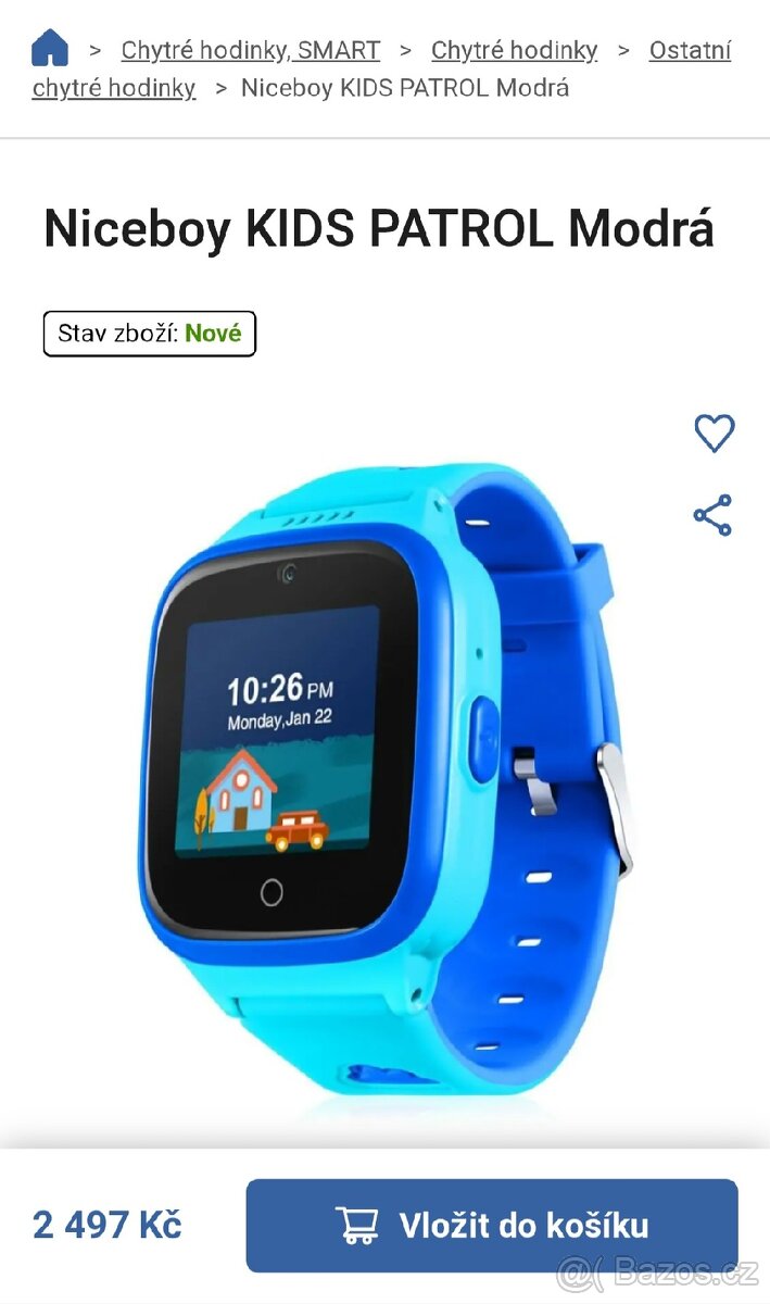 DĚTSKÉ SMART WATCH NICEBOY PC 2400,- - 2