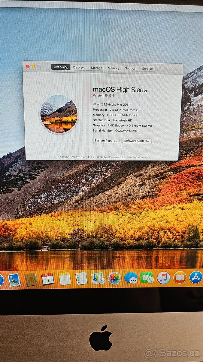 Apple iMac 21.5" 2011 - i5 - 4gb ram - 500GB hdd - 2