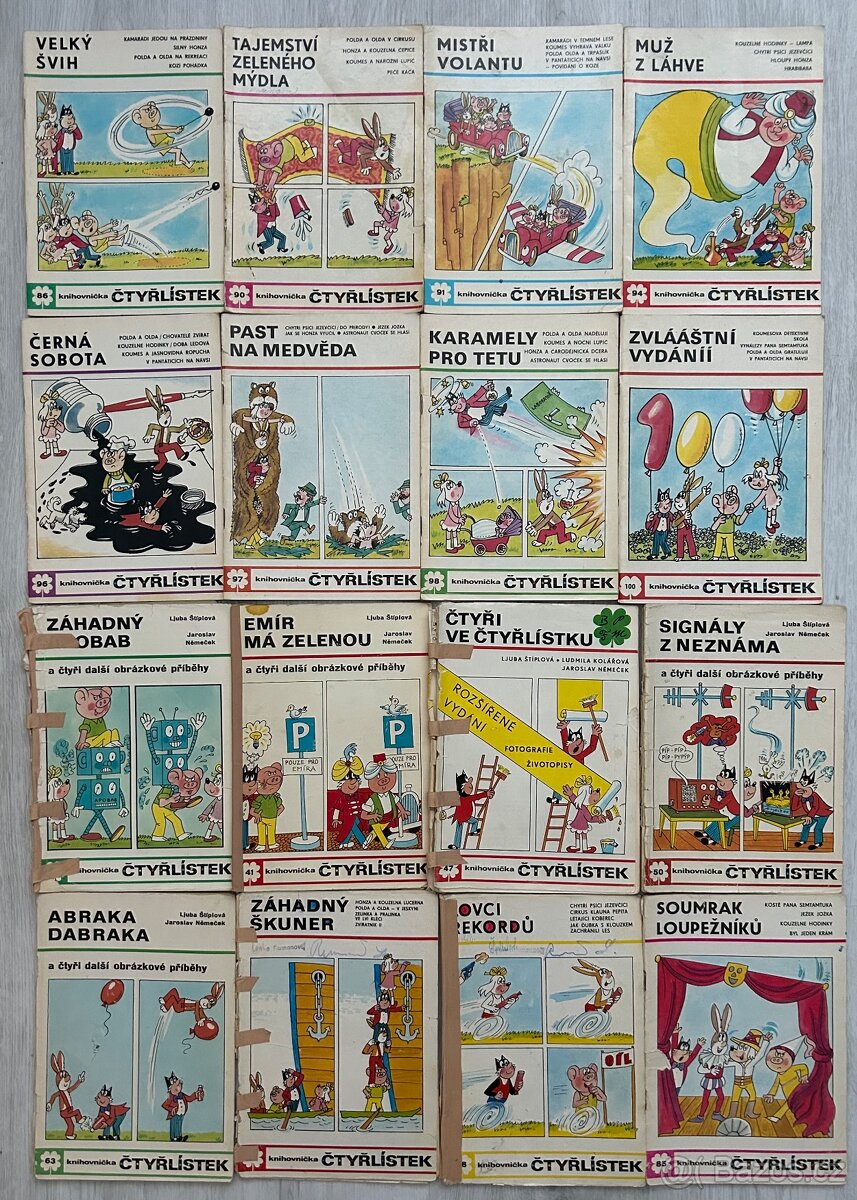 Prodám komiksy Čtyřlístek, ceny v textu: - 2