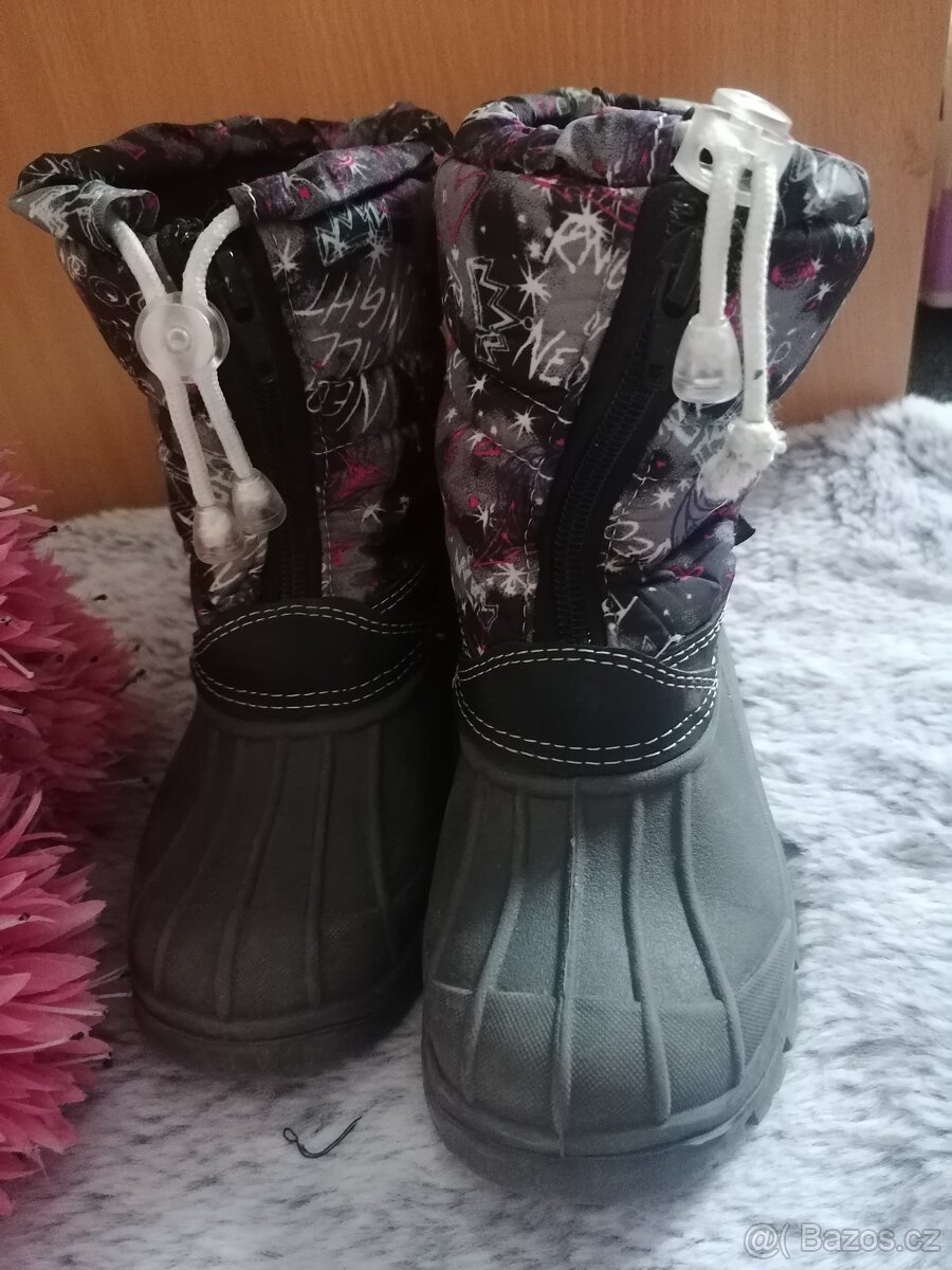 Dívčí zimní boty - gumáčky - 2