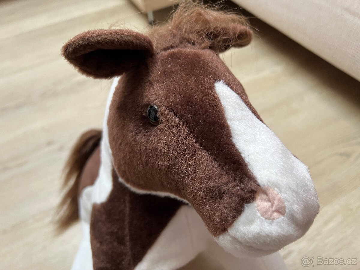 Kůň plyšový ležící, konik - 2