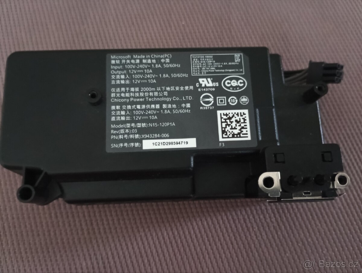 Zdroj 12v -10A pro xbox-s - 2