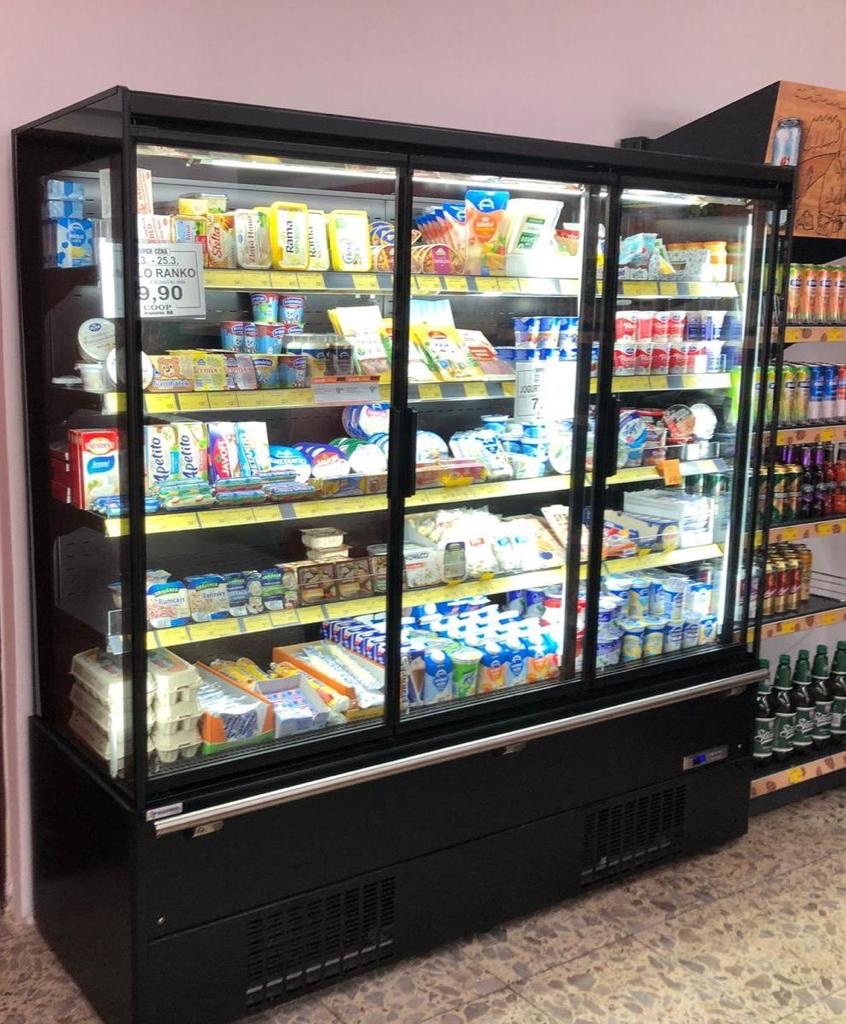 Chladící vitrína 2m SLIM s agregátem – hloubka 60 cm - 2