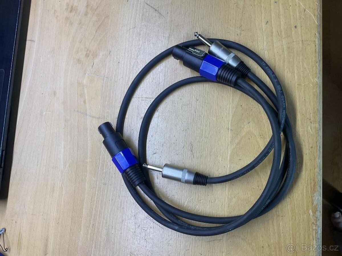Kabely k repro a zesilovaci speakon jack - 2