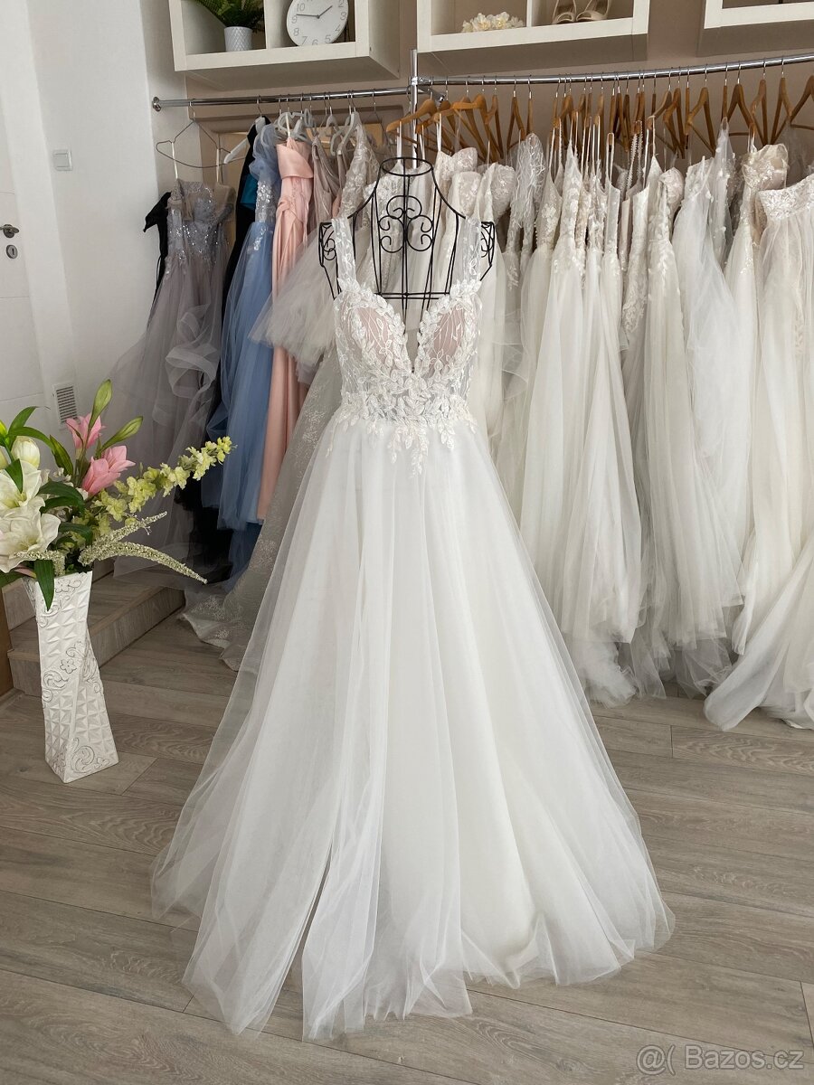 Svatební šaty vel.38-40 - 2