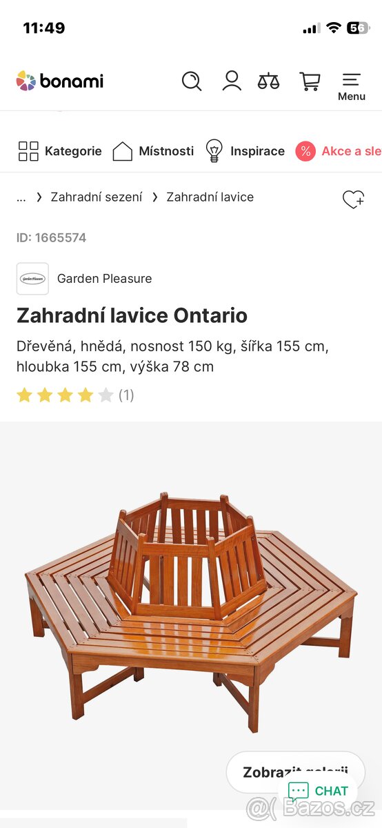 Zahradní lavice - 2