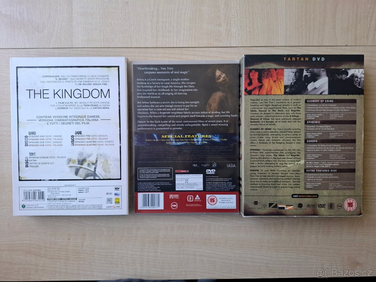 7 filmů (DVDs) od Lars von Trier - 2