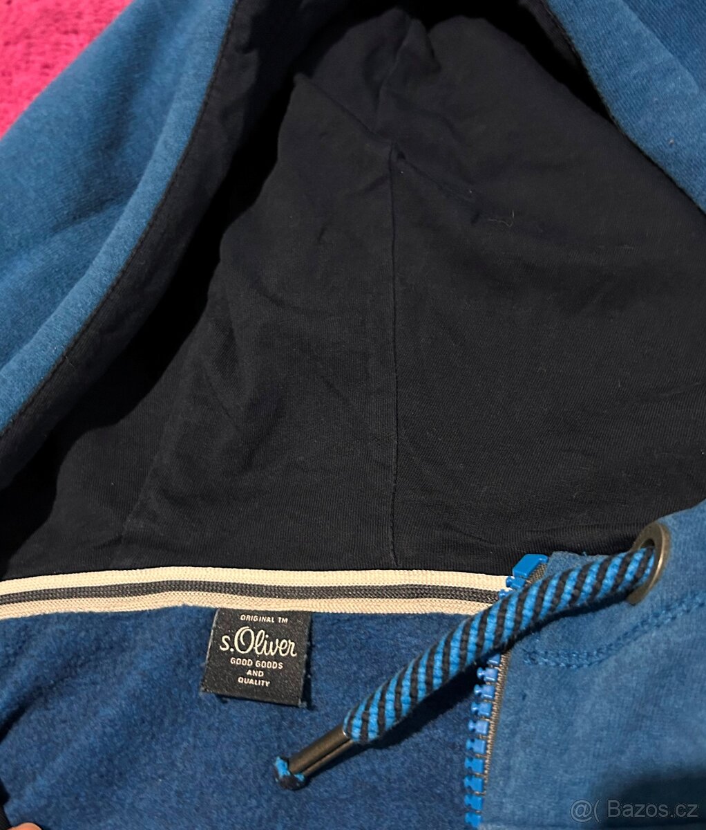 S.OLIVER SILNÁ ZATEPLENÁ PÁNSKÁ MIKINA BAVLNA,FLEECE-XXL - 2