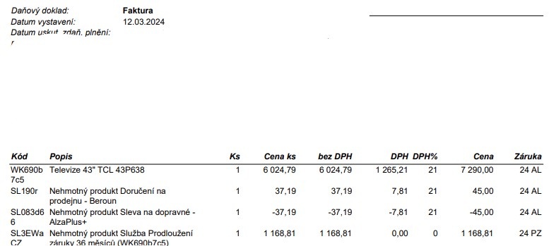 LED Televize TV - TCL 43" 43P638 - 2