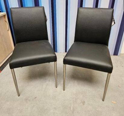 Kožené jídelní židle 2-4 ks zn. Design Scandinavia - 2