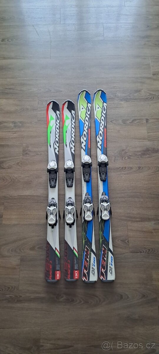 Dětské lyže 130cm, lyže 140cm,lyzaky - 2