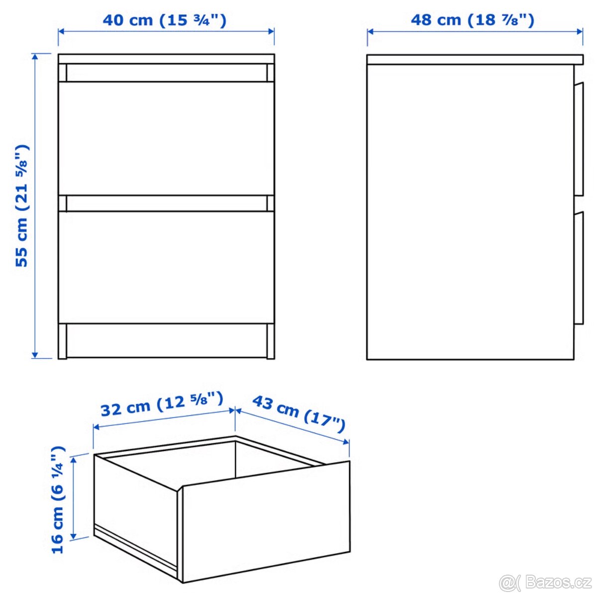 Noční stolky IKEA Malm - 2