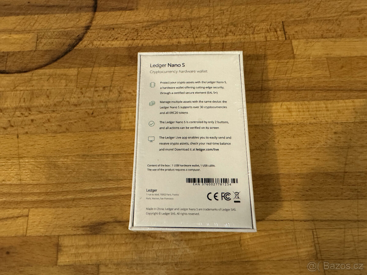 Ledger Nano S - krypto peněženka, nová, nerozbalená, alza.cz - 2