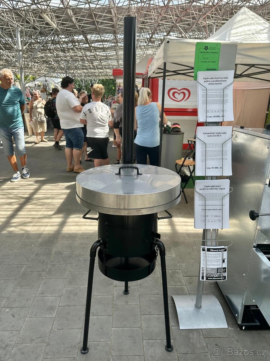 Prodám nový nerezový balkánský kotlík na maso. - 2