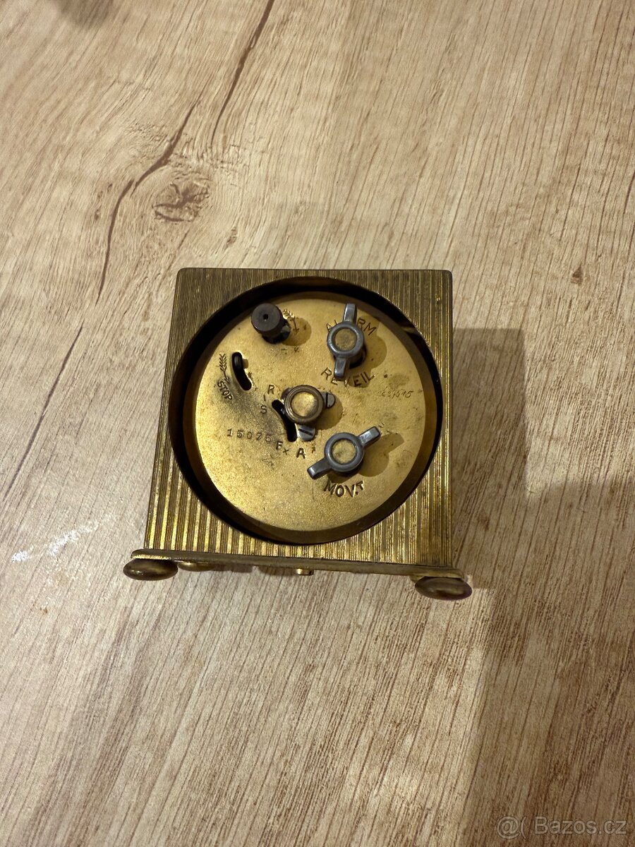 Starý cestovní budík, 5x5,5 cm - 2