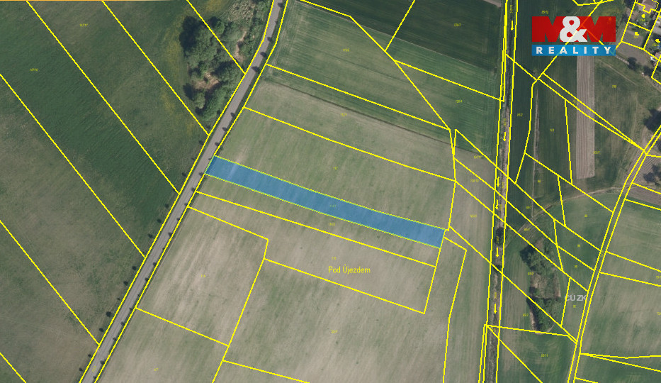 Prodej, pole, 2338 m2, Újezd u Přelouče - 2