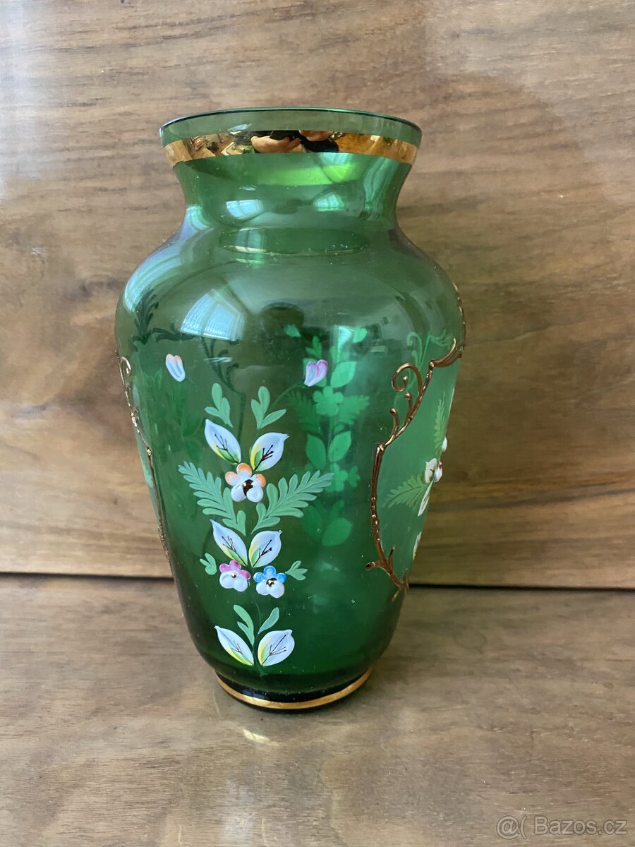 Starožitná vázička vysoký smalt - 2
