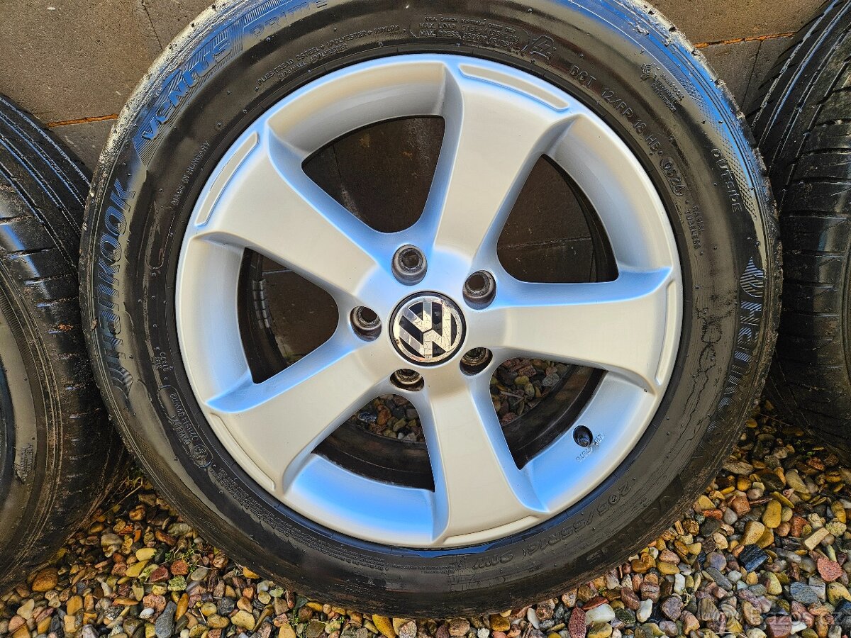 Alu disky VW s pneu TOP Hankook R16 sada, elektrony, disky - 2