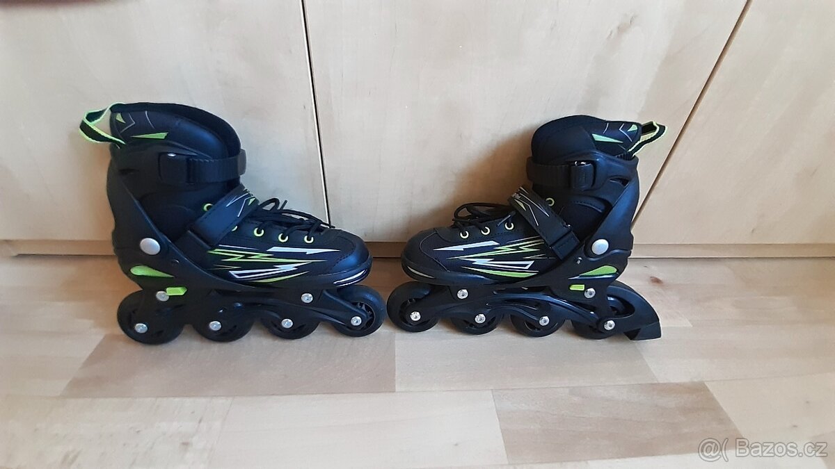 Inline brusle černozelené 33 - 36 - 2