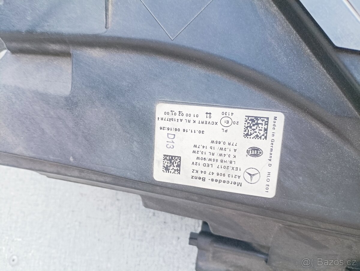 mercedes benz E CLASS (W 213) 01/16 - levé světlo BI LED - 2