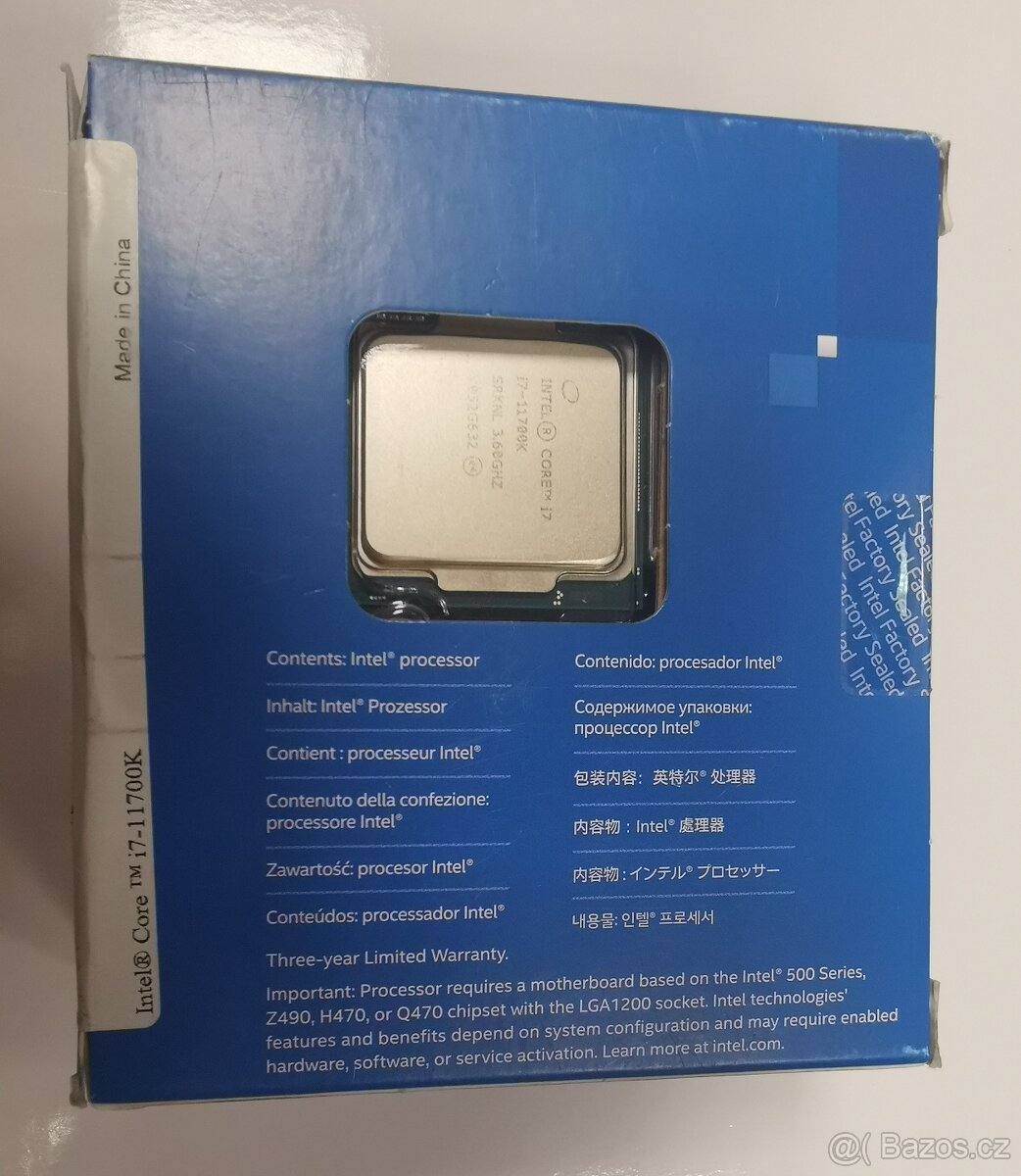 BOX Intel i7-11700K - nerozbalené SRKNL - 2