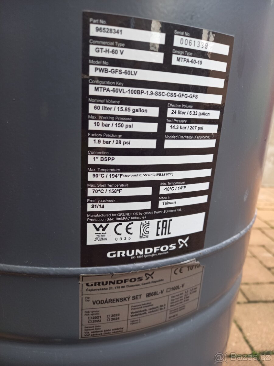 Vodárenský set Grundfos - 2