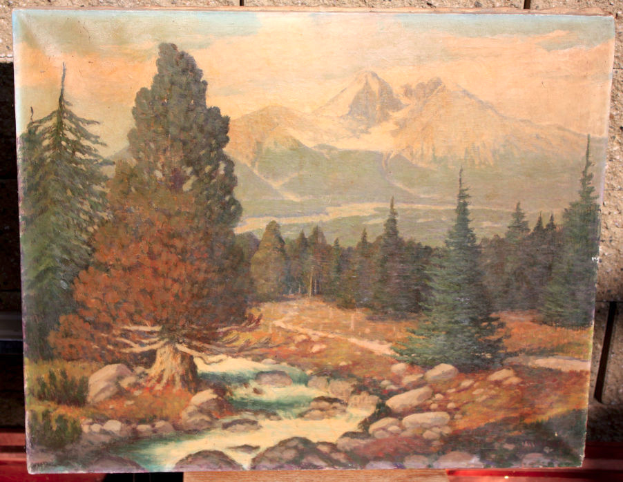 Oldřich Muller horská krajina olej plátno 58 x 72 cm - 2