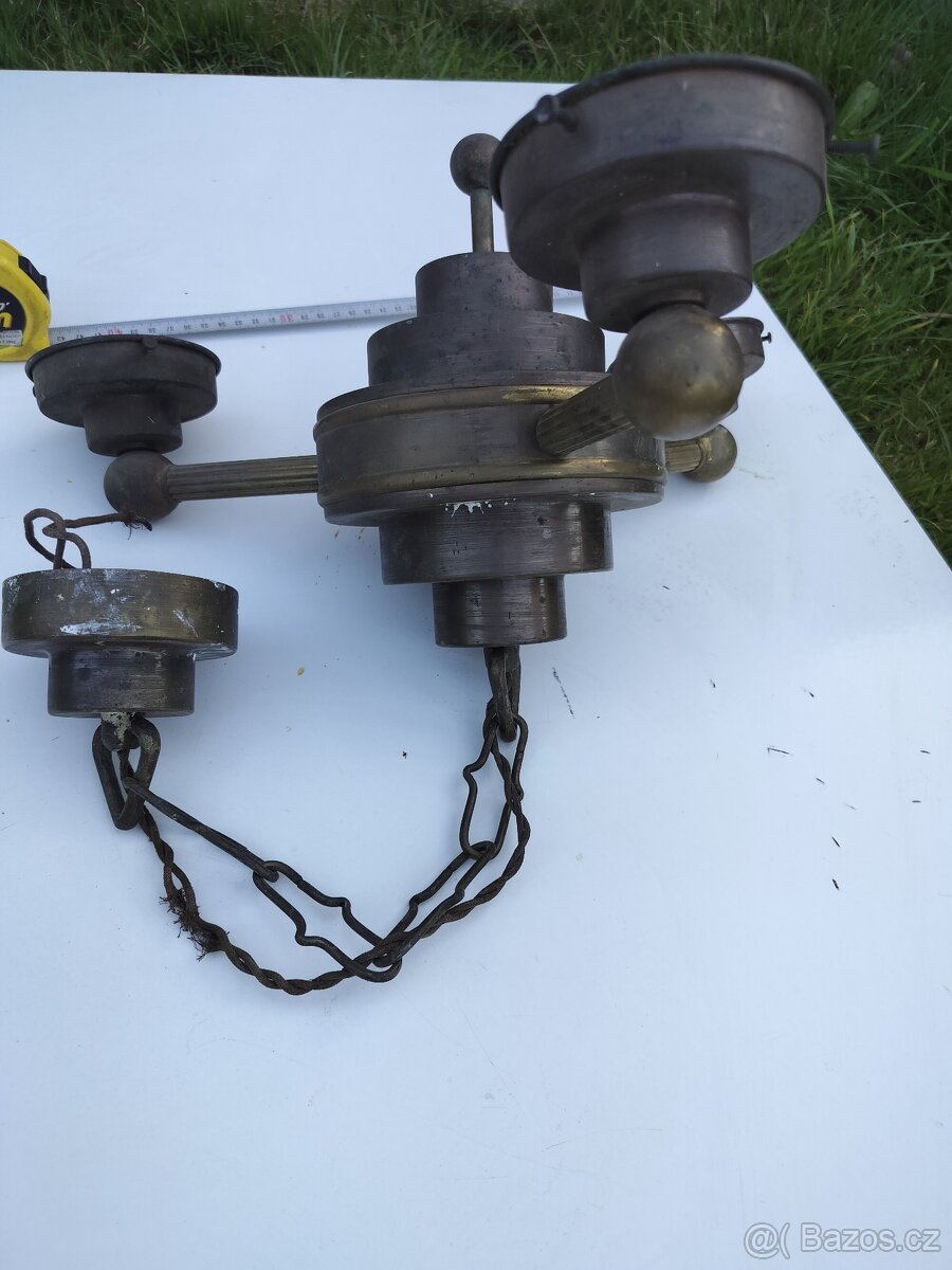Starý mosazný lustr - 2