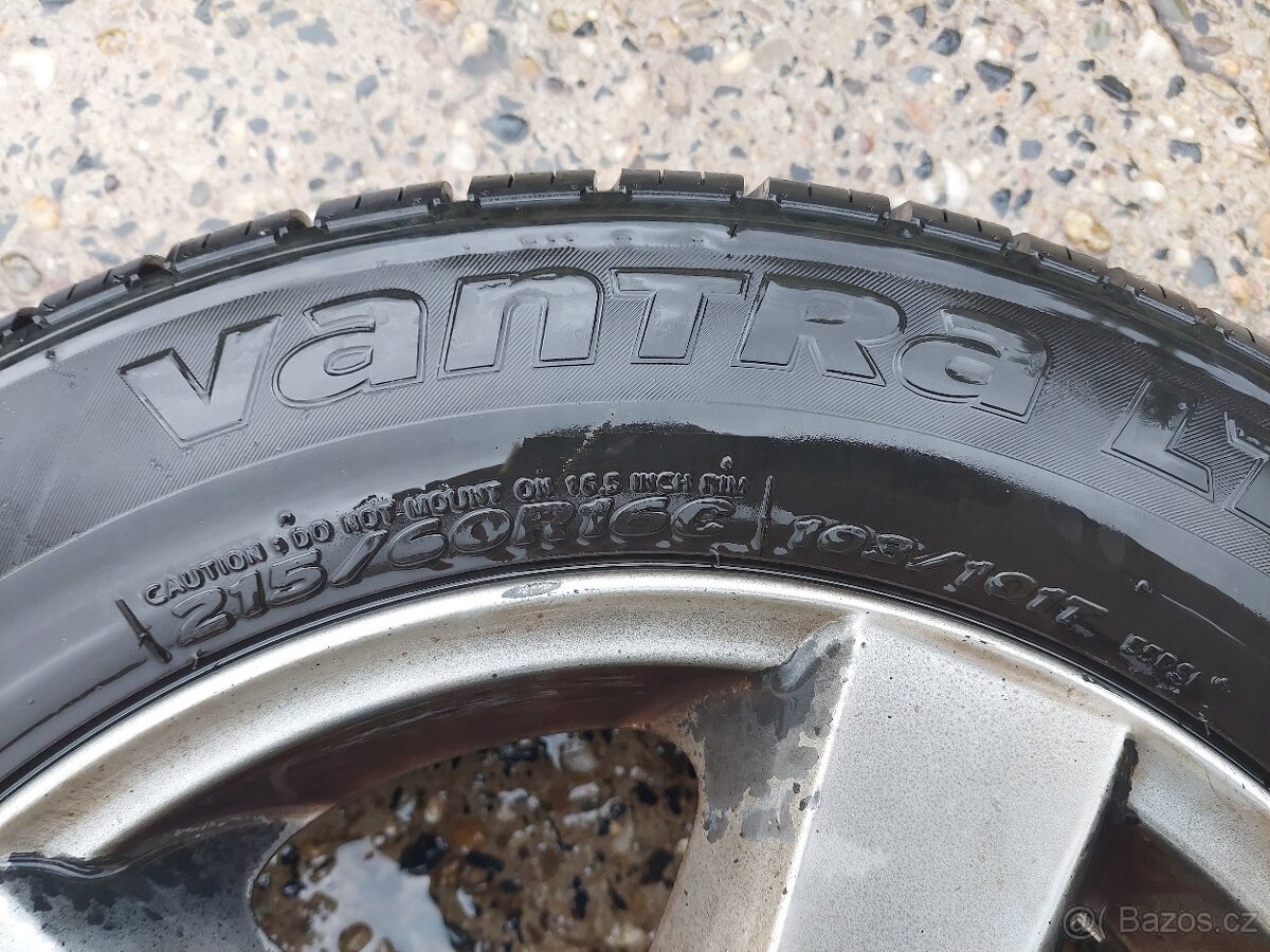 Letní pneu vč. Al disků - dodávka - 2