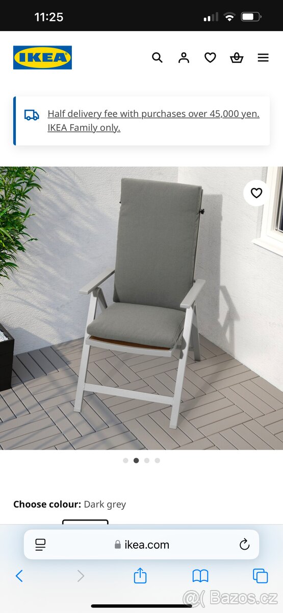 Povlak na křeslo 116x45 šedá - 2