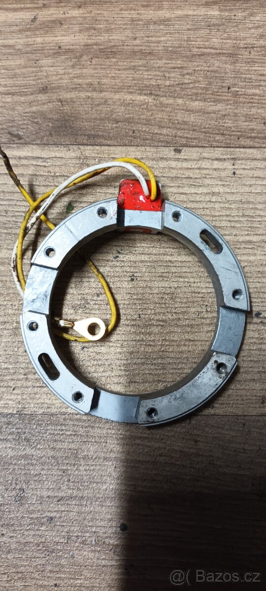 Babetta 210 - Nosič statoru Babetta se snímačem. - 2