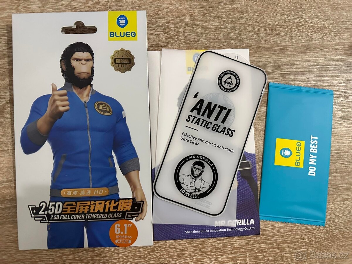 Blueo gorilla sklo na iphone 14pro, 15, 15 pro, 15 promax - 2