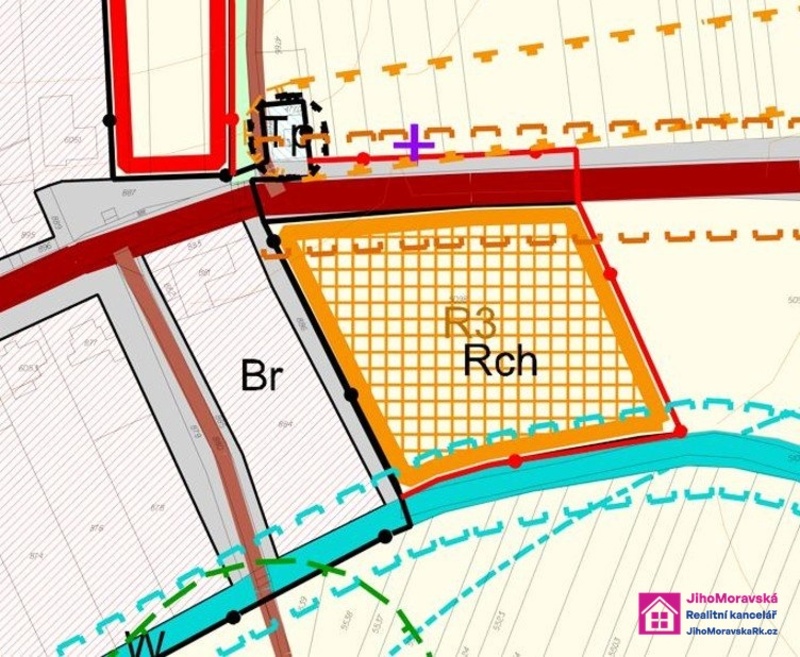 Prodej stavebního pozemku, 7 284 m², Diváky - 2