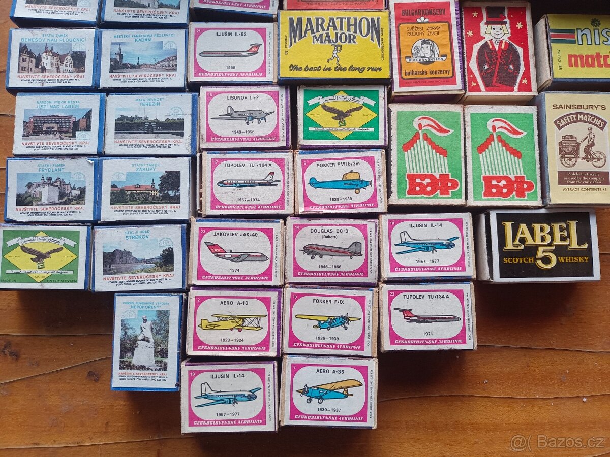 Sbírka starých zápalek/sirek - 2