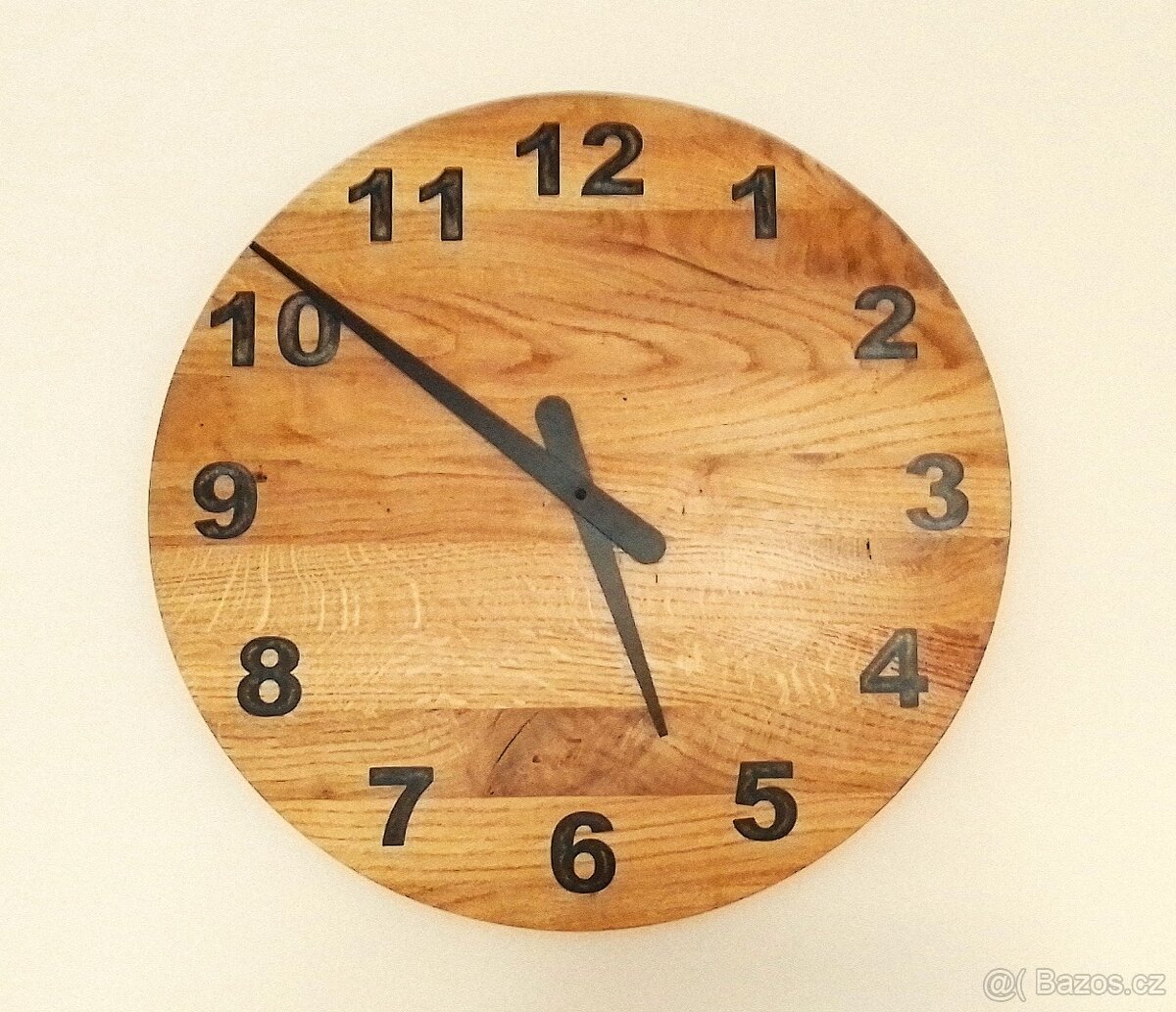 Dubové hodiny, průměr 45 cm - 2