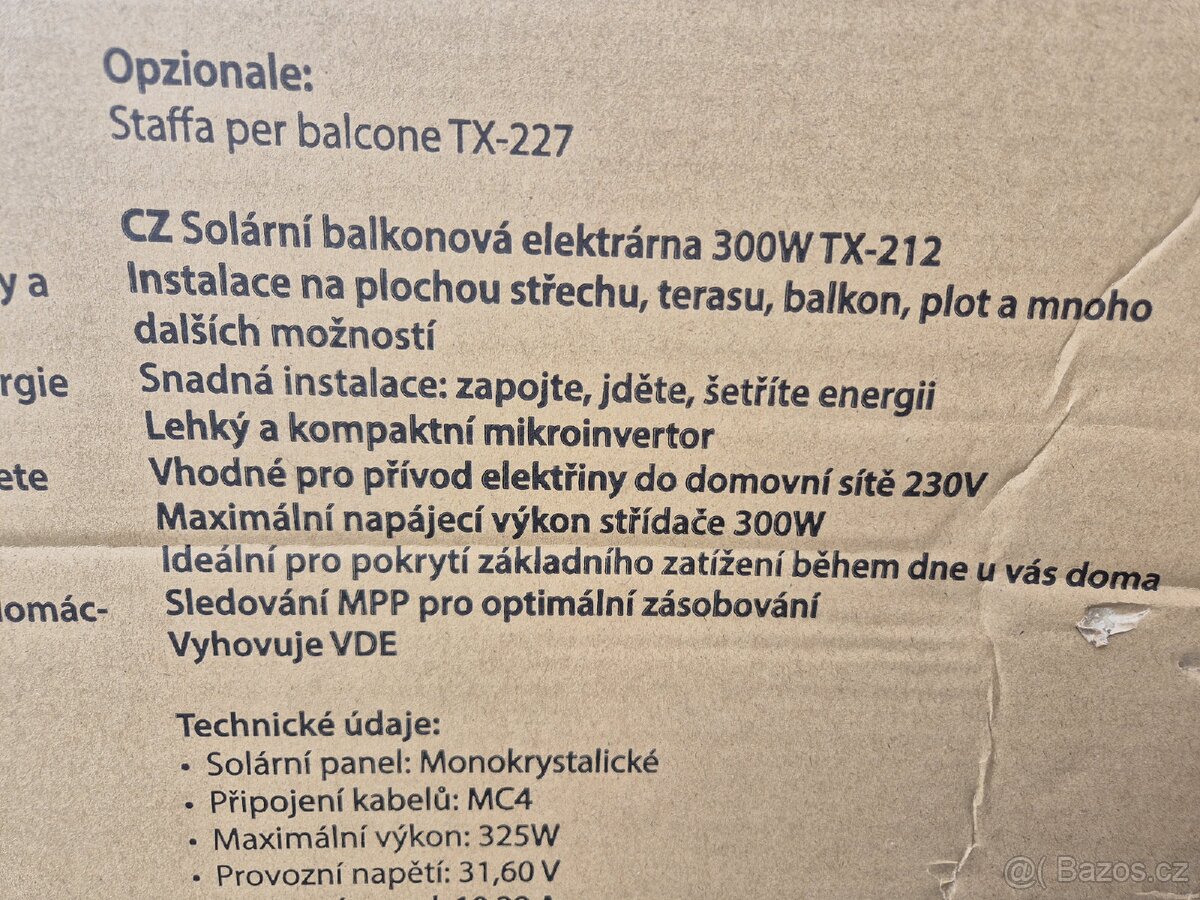Solární balkonová elektrárna - 2