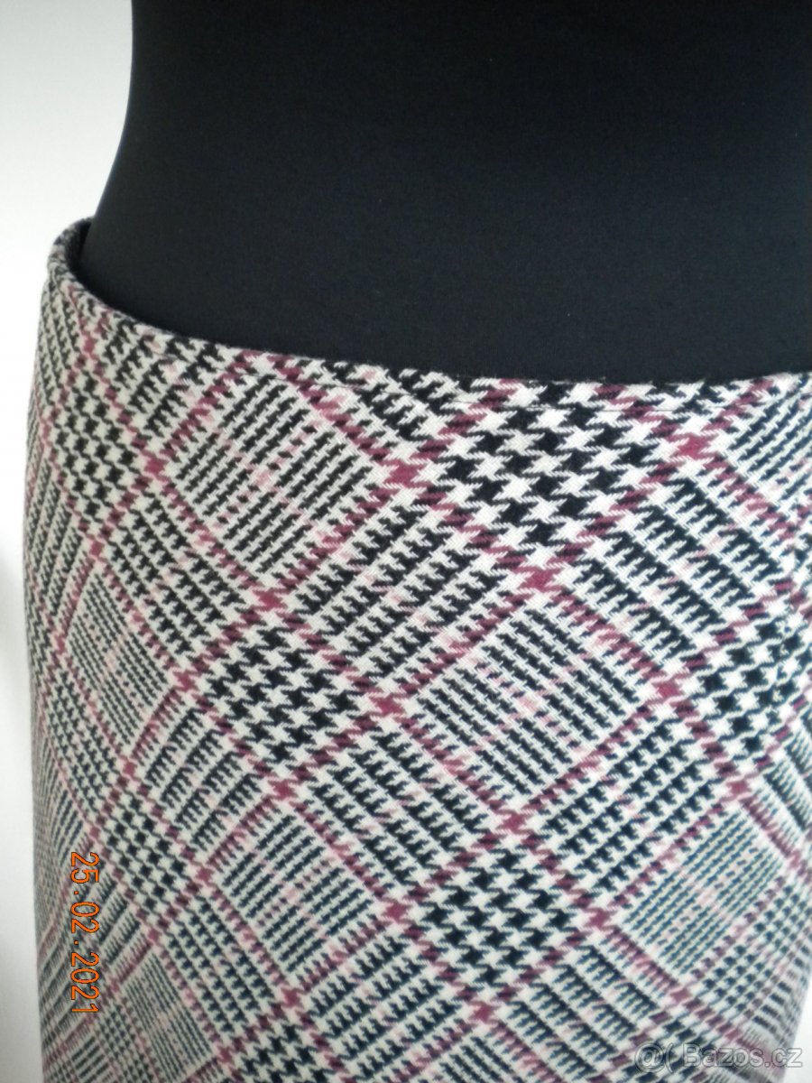 sukně károvaná vypodšívkovaná - 2